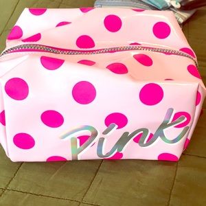 Pink cosmetic bag